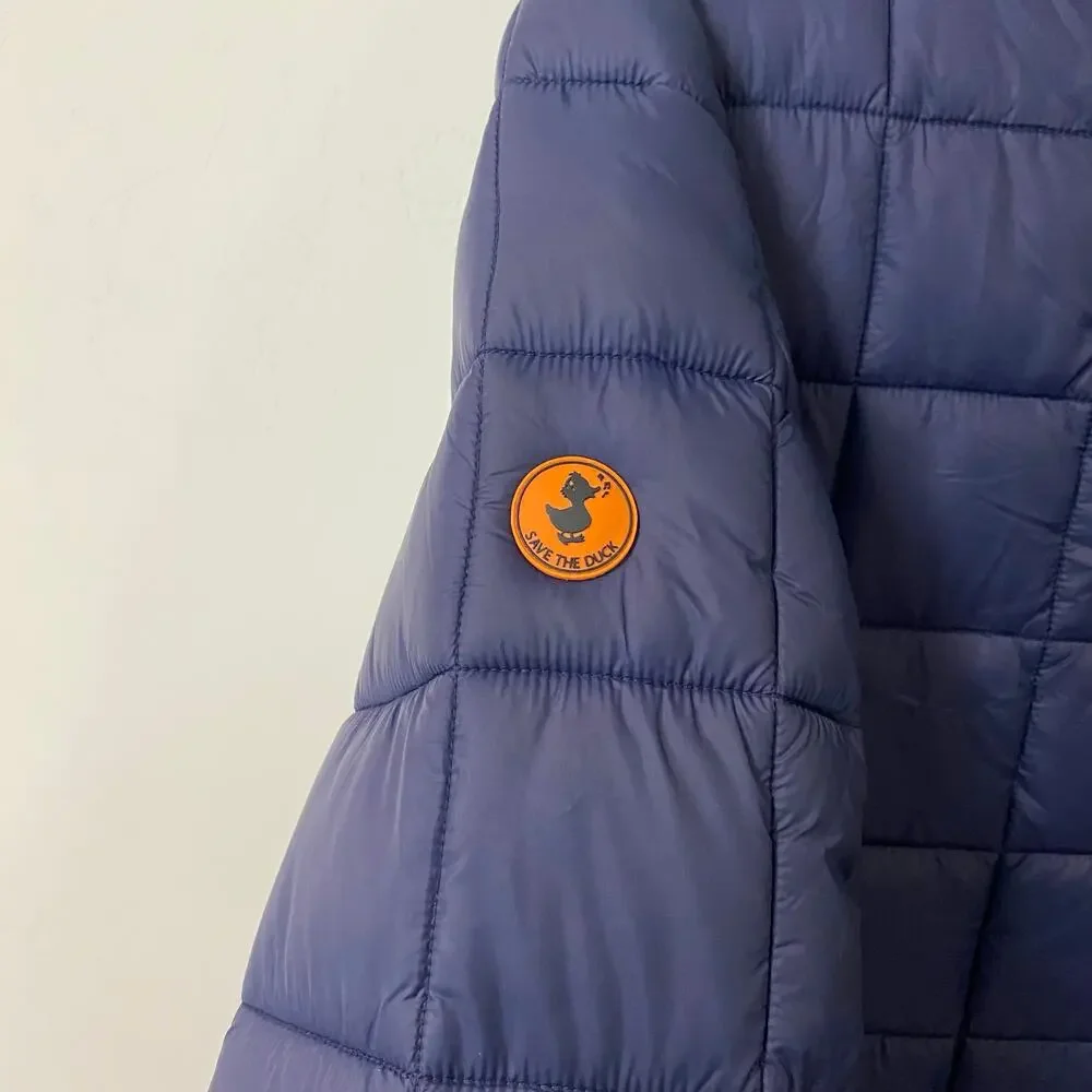 Save the Duck Men's Quilted Puffer Jacket‎ Navy Blue XL